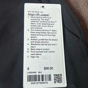 lululemon athletica Black Align HR Joggers
